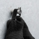 Enkele haak Flow - Geborsteld Nikkel