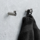 Enkele haak Flow - Geborsteld Nikkel