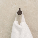 Enkele haak Flow - Gebronsd Messing