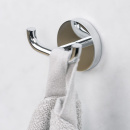 Dubbele Haak Calm - Gepolijst Chroom