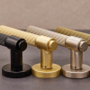Deurklink Helix 200 Stripe - Europese Standaard - Zwart