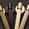 Deurklink Helix 200 Stripe - Europese Standaard - Zwart