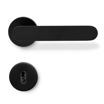Deurklink Vibe Grip - Europese Standaard - Mat Zwart in de groep Deurklinken / Kleur/Materiaal / Zwart bij Beslag Online (752035-41E)