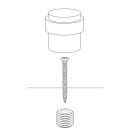 Deurstop Helix - RVS Afwerking