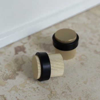 Deurstopper Helix Stripe - Messing