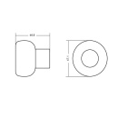 Deurstopper Buggy - Mat Zwart