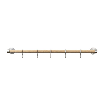 Keukenstang Aveny - 600mm - Compleet - Eik/Geborsteld RVS