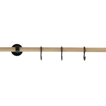 Verlengstuk Aveny - 600mm - Eiken/Mat Zwart