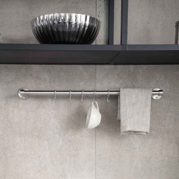 Keukenstang Aveny - 600mm - Compleet - Geborsteld RVS