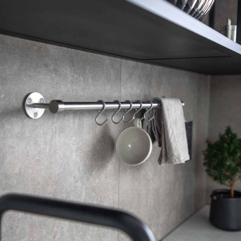 Keukenstang Aveny - 600mm - Compleet - Geborsteld RVS