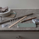 Keukenstang Aveny - 600mm - Compleet - Geborsteld RVS