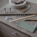 Keukenstang Aveny - 600mm - Compleet - Geborsteld RVS