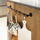 Keukenstang Aveny - 600mm - Compleet - Mat Zwart