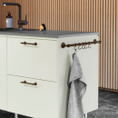 Keukenstang Aveny - 600mm - Compleet - Gebronsd Messing