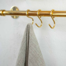 Haak Aveny - 5-p - Gepolijst Onbehandeld Messing