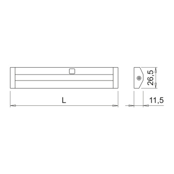 LED-Profiel Sidy UHE IFR DX 24V 2700K - Zwart