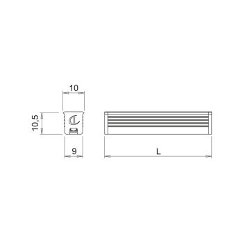 LED-Profiel Apex - Opaal