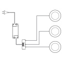 LED-Spot Atom - Zwart