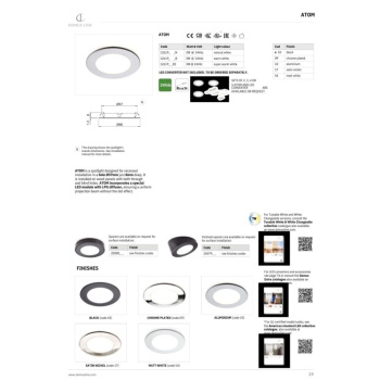 LED-Spot Atom D-M - RVS look