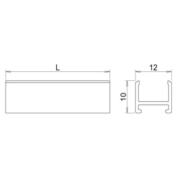 LED-Profiel Nexus - 2000mm - Aluminium
