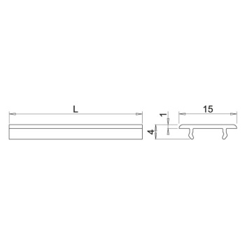 Diffusor Nexus - 2000 mm - Inbouw