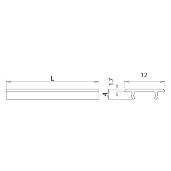 Diffusor Nexus - 2000 mm - Opbouwmontage
