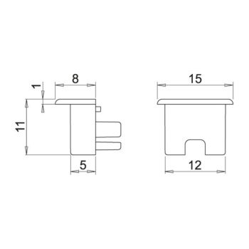 Montageclips Nexus inbouw 3-pack