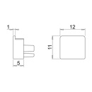 Montageclips Nexus opbouw 3-pack