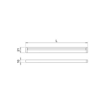 LED-Profiel Blade - 2000mm - Aluminium