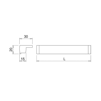 LED-Profiel Tuby - 2000mm - Zwart