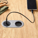 Stopcontact Infini - Roestvrijstalen Look