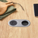 Stopcontact Infini - Roestvrijstalen Look