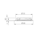 LED-Spot Stella Flat - RVS Look