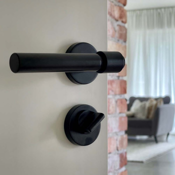Deurklink Helix 200 Plain - Zwart