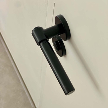 Deurklink Helix 200 Plain - Zwart