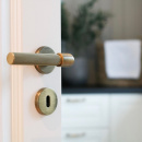 Deurklink Helix 200 Streep - Antiek Brons