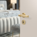 Deurklink Helix 200 Stripe - Messing