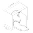 Hoekkast Caroussel - Cornerstone Maxx