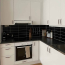 Handgreep 1353 - Vernikkeld/Bruin Leer