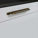 Handgreep Helix/Achterplaat - Antiek Brons