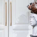 Handgreep Helix/Achterplaat - Messing