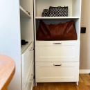 Handgreep 1353 - Vernikkeld/Bruin Leer Omwikkeld