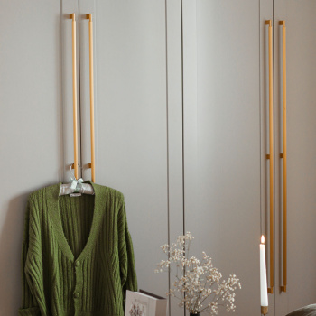 Handgreep Arpa - Geborsteld Messing