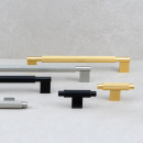 Handgreep Arpa - Geborsteld Messing