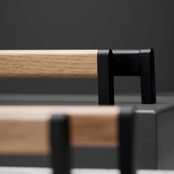 Handgreep Crossing - Eiken/Zwart