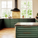 Handgreep Manor/Achterplaat - Antiek Messing