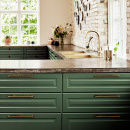 Handgreep Manor/Achterplaat - Antiek Messing