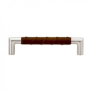 Handgreep Norma 12 - RVS Afwerking/Bruin Leer