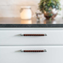 Handgreep Norma 12 - RVS Afwerking/Bruin Leer