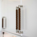 Handgreep Norma 12 - RVS Afwerking/Bruin Leer